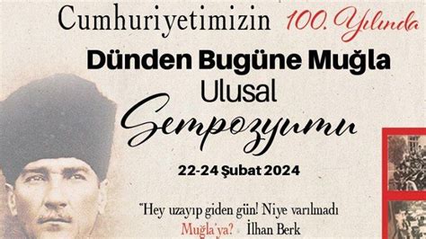 Muğla'da Cumhuriyet’in 100.Yılında Muğla Sempozyumu düzenliyors